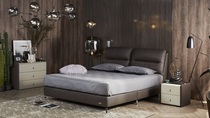 Xia Linmen Heart Cloud Package Bed Plus Mattress