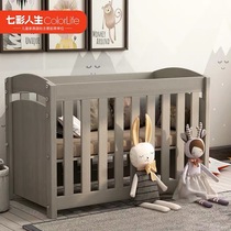 Colorful life solid wood baby cradle multifunctional children newborn bed multifunctional baby bed QM-BO9010