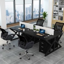 Factory direct office desk and chair combination staff office desk office work staff computer desk screen