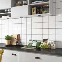 Dongpeng tile Kata lattice small white brick bathroom tile kitchen floor tile toilet tile modern simple Hanxi