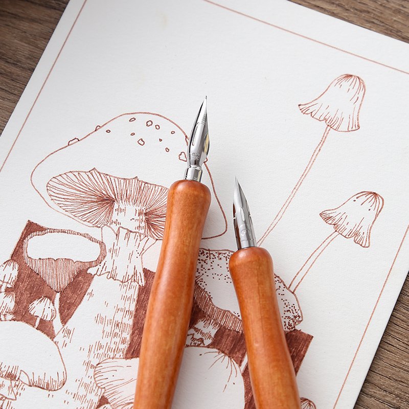 日本のタチカワペン先木製ポールディップペンペンライトカラーフックライン塗装特殊ペンコミック水彩筆記ペン