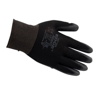 Anthill Ansell 48-126-6 Polyester PU Palm Coated Black Gloves Mechanical Electronic Logistic Gloves