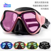 Yoğan Diving Mirror Fashion Dazzling Snorkeling Trippel Diving Suit Diving Mirror Swimsuit