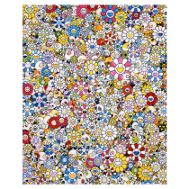 Poly recommends Takashi Murakamiskull and colorful sun flowertrend print spot