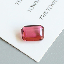 98-carat natural red tourmaline bare stone crystal transparent fire color flashing without crack October birthstone