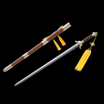 Happy Brow With Clear Sword Dragon Springs Handmade Treasure Sword in Hard Sword Ming Qingbao Sword Martial Arts Practice Sword Unopened Blade