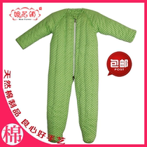 (Mother flower split leg baby sleeping bag)Good moving baby jumpsuit feet new cotton custom handmade