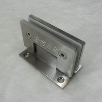Stainless steel glass clip bathroom clip glass hinge glass door clip glass hinge 90 degree fixing clip