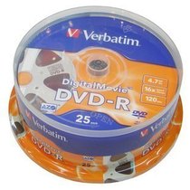 Weibo Verbatim Digital Old Movie DVD-R 16X Burn CD DVD CD 25p barrel