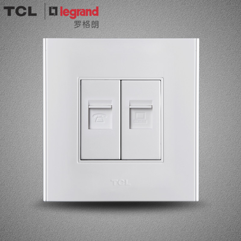 TCL switch socket Legrand switch panel wall switch socket A6 series telephone computer socket