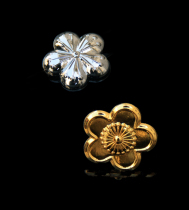 Military Metal Badge Military Collar Badge With Plum Blossom Gold Plum Silver Plum