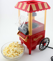 Spot novelty gift retro cart classical horse model Mini popcorn machine household popcorn machine