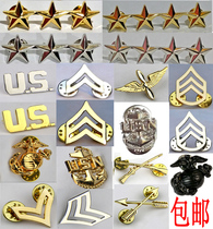 American will officer rank officer rank officer rank metal badge metal logo collar badge Collar Badge badge Badge Shoulder badge