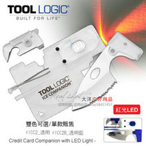 American LOGIC TOOL LOGIC Portable military knife card LED light card knife portable knife card ICC2