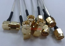 SMA-JJW RF Coaxial Semi-steel RG405 Jumper SMA Double Bend Microwave High Frequency Line SFT50-3 Feeder