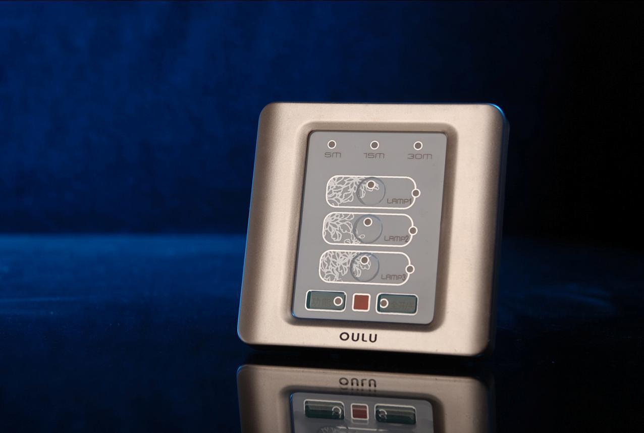 Olu intelligent switch OL86P-KA golden three-way remote control system special intelligent switch 86