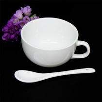 Ceramic mug Tea cup Orange coffee cup Milk breakfast cup with spoon 160ml Creative concentrate cup