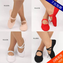 New cloth head dance shoes childrens dance shoes practice shoes soft bottom female yoga ballet pointe shoes cat claw shoes children dance