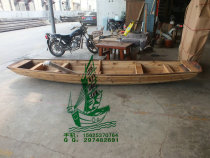 YS0071 solid wood boat office ornaments craft wooden boat company Real Estate feng shui ornaments log