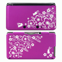 And color beauty Wasabi 3DS Protective case shell aluminum shell protective cover WSB0404 Sakura Rabbit