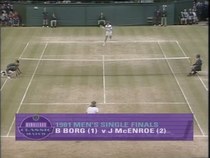 Wimbledon Classic Tennis 1981 Wimbledon final Borg-McEnroe Video