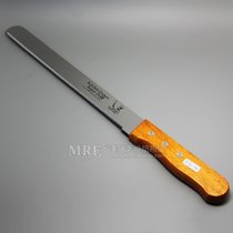 10 inch stainless steel fine tooth pear wooden handle serrated knife cake cutting knife paving knife bread Shard baking knife