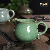 Gongdo Cup Longquan celadon kung fu tea set Tea Sea accessories ceramic opening piece ice cracked male cup tea uniform Cup