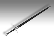 Hanwei Metal Dink has a half-handed sword
