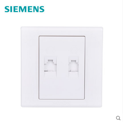 Siemens switch socket with security products should be series of elegant white two telephone plus computer socket