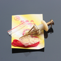 Fishing gear metal red worm clip copper bait device insect bait clip sand silkworm clip earthworm clip fishing gear accessories