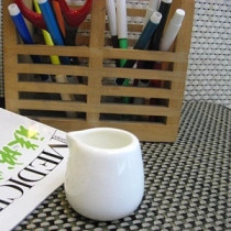 Green Maple Leaf ceramic pure white milk cup coffee milk spoon with ears without ears