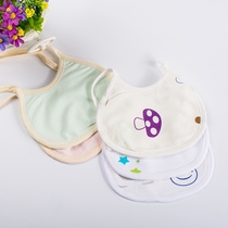 Baby saliva towel Children Baby small bib cotton double-layer lace newborn saliva pocket round