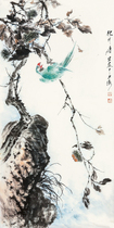 Art micro spray Tang Yun Qiu Tree Parrot 30x60 cm