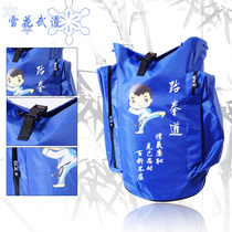 * Snowflake Martial Arts * taekwondo protective gear backpack high quality thickened Oxford cloth pure taekwondo blue and red