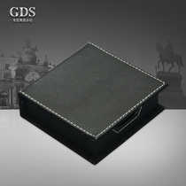 High-grade leather business note box seat note box seat note paper storage box Desktop special office supplies