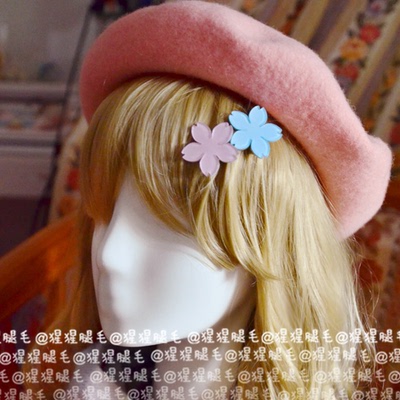 taobao agent ● Orangutan ● Pure wool versatile beret-soft girl lolita autumn and winter with wool felt painter hat