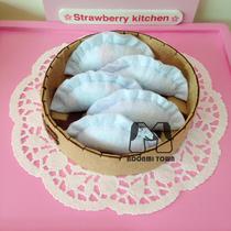 (Finished spot) non-woven dumplings finished Chinese snack home toys home decoration ornaments
