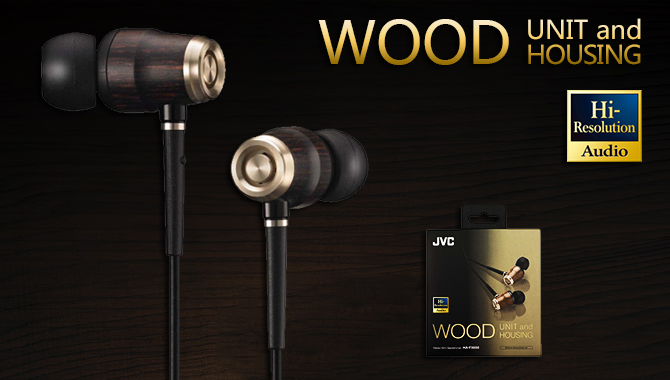 JVC/JVS HA-FX650 Hi-Resolution Wood Diaphragm Earphone