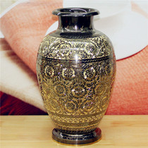 Pakistani handicrafts imported bronze bronze sculpture 16-inch Ju Cai altar bottle Home decoration BT453