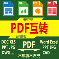 PDF conversion word ppt picture CAJ to Word PDF modify password to restrict merge and delete pages