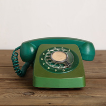 Rare green dial old telephone antique nostalgic vintage retro used old telephone landline Shanghai made