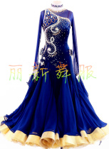 National standard dance dress new modern performance competition dance dress modern Waltz dance dress dress New