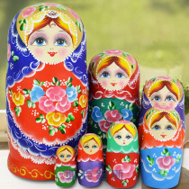 Yakuz Handpainted Business Gift Birthday Gift Linden Wood Brand Russian set 7 floors 0701