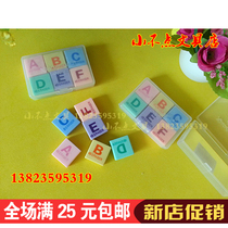 Small Eraser E - 6617 Small rubber erase English ABCDEF Ultra - clean chilli soft student rubber erase