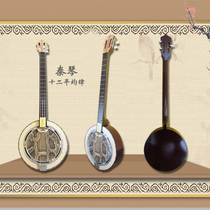 Wave instrument semitone twelve-even garden-shaped three-string Qinqin instrument playing three-string python skin Qinqin new