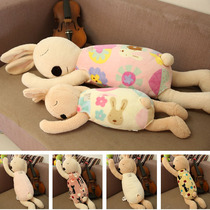 Cute sleeping position lying on the rabbit pacifying rabbit doll sleeping pillow large plush toy sleeping Doll Doll