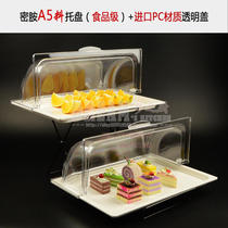 Fruit buffet display tray commercial table with lid bread cake snack tray transparent food dessert trial