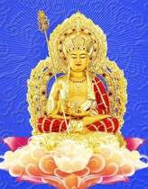 Exquisite special victory Buddha Bodhisattva portrait Namo Jizo Bodhisattva portrait D photo paper double-sided plastic seal
