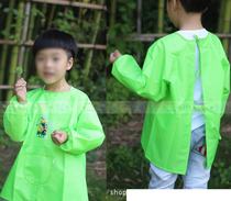Anti-dressing painting apron reverse wearing childrens painting waterproof apron childrens painting clothing waterproof and oil-proof coat