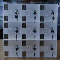 Customized white frosted acrylic mobile phone locker plexiglass mobile phone storage cabinet wall-mounted hand cabinet